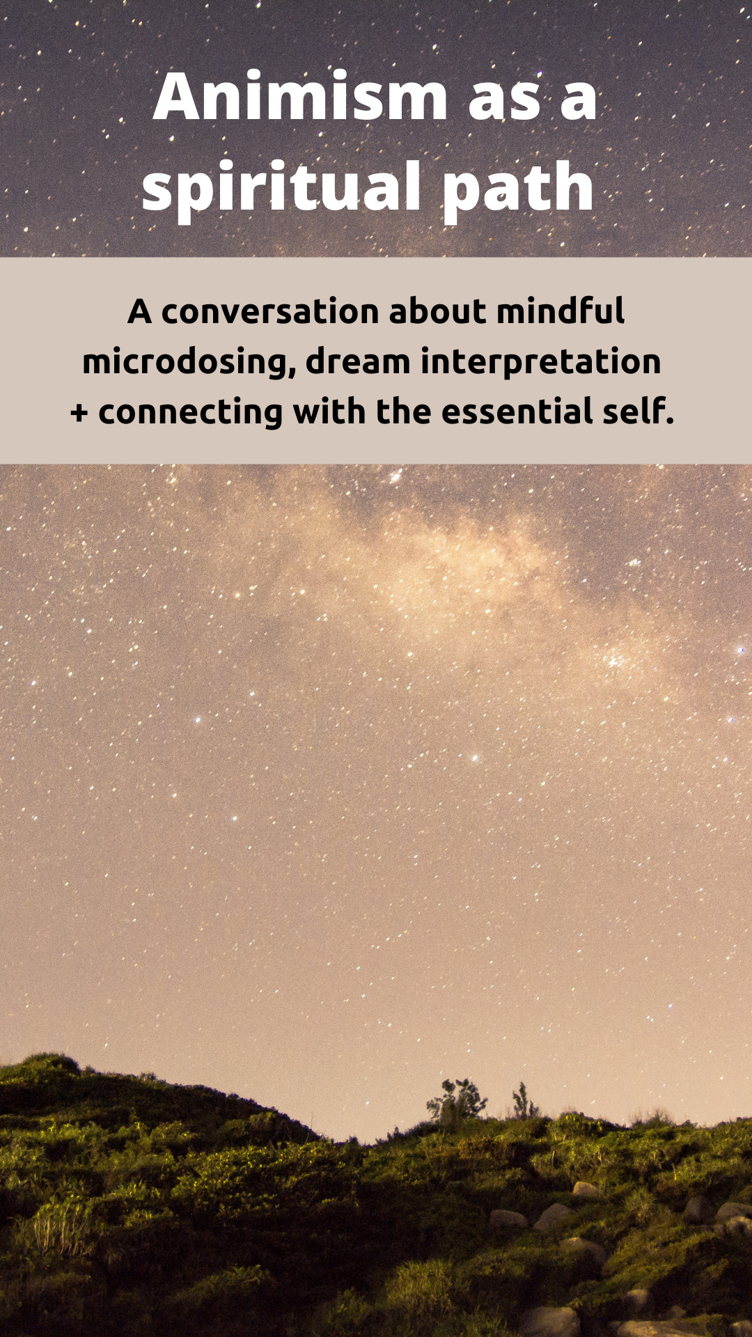 Animism as a spiritual path